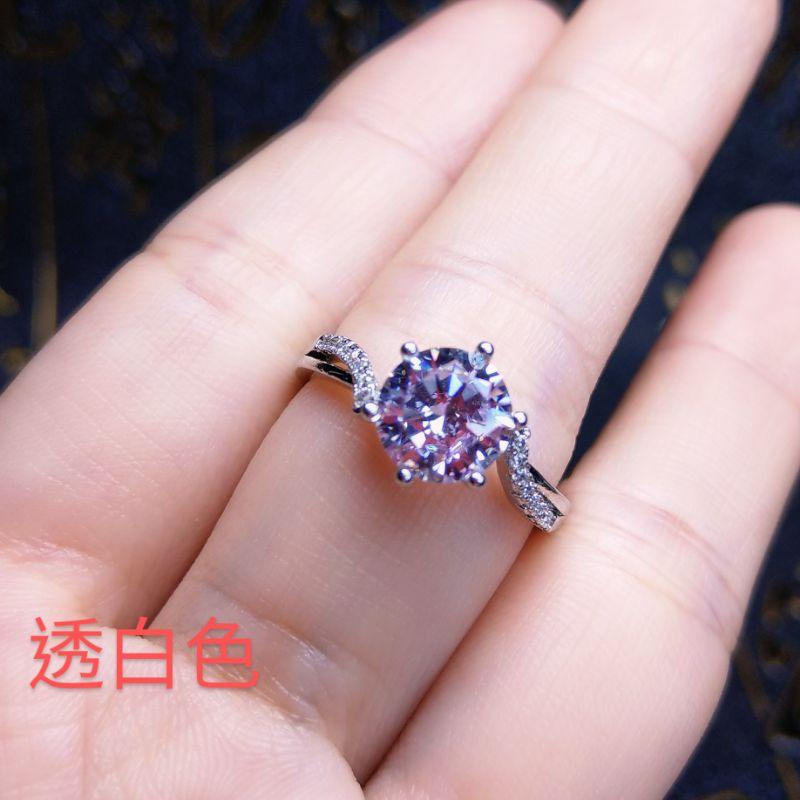 莫桑女戒指 莫桑戒指 2克拉 s925活尾-細節圖2