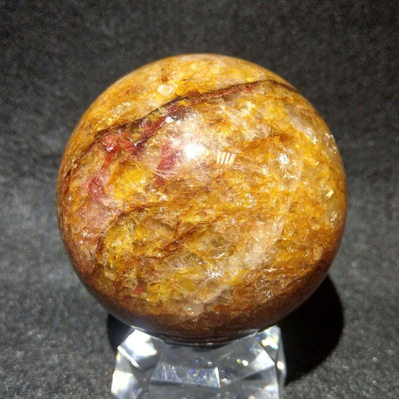 高品滿膠花球 紅膠花黃膠花 紅黃膠花招財 帶芒線 助消化 招人緣 除病氣 68.8mm（2）-細節圖5