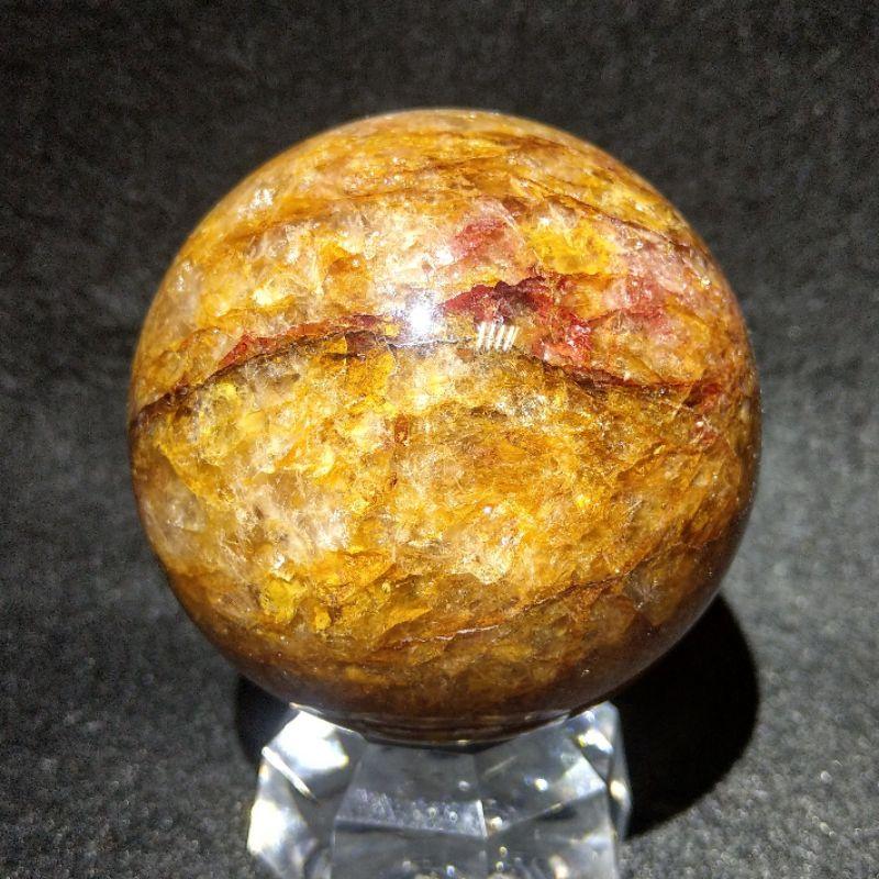 高品滿膠花球 紅膠花黃膠花 紅黃膠花招財 帶芒線 助消化 招人緣 除病氣 68.8mm（2）-細節圖7