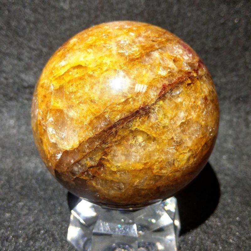 高品滿膠花球 紅膠花黃膠花 紅黃膠花招財 帶芒線 助消化 招人緣 除病氣 68.8mm（2）-細節圖8