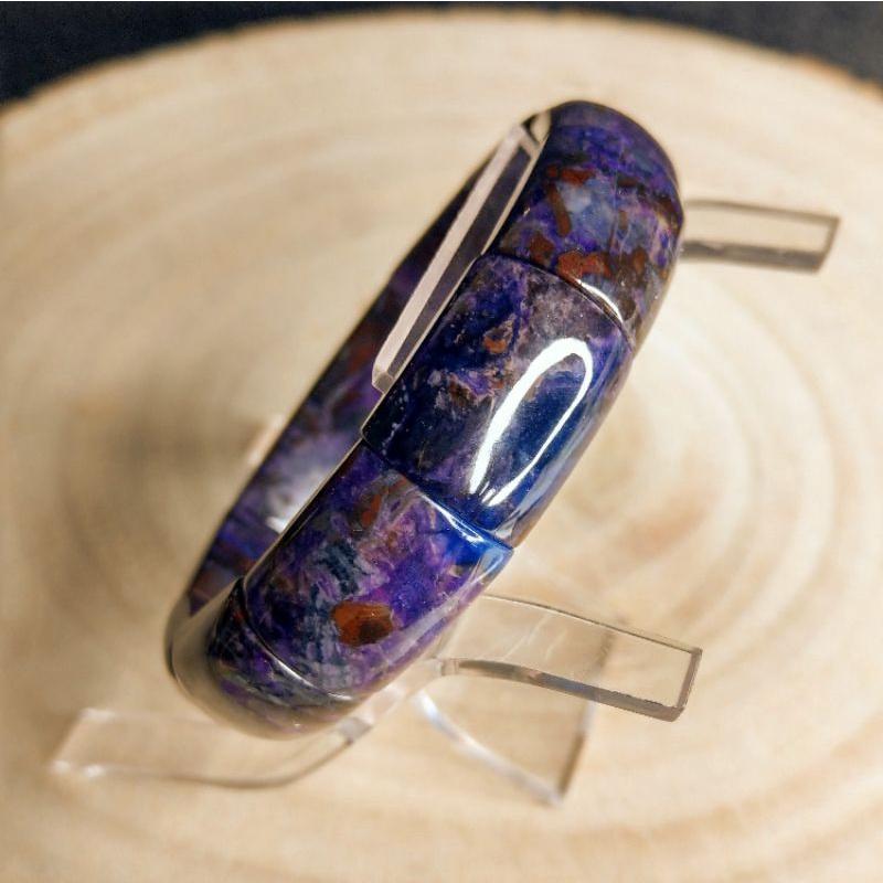 南非舒俱徠石手排 舒俱來舒俱萊 手鐲型手排 抗癌 部份帶玉化-細節圖6