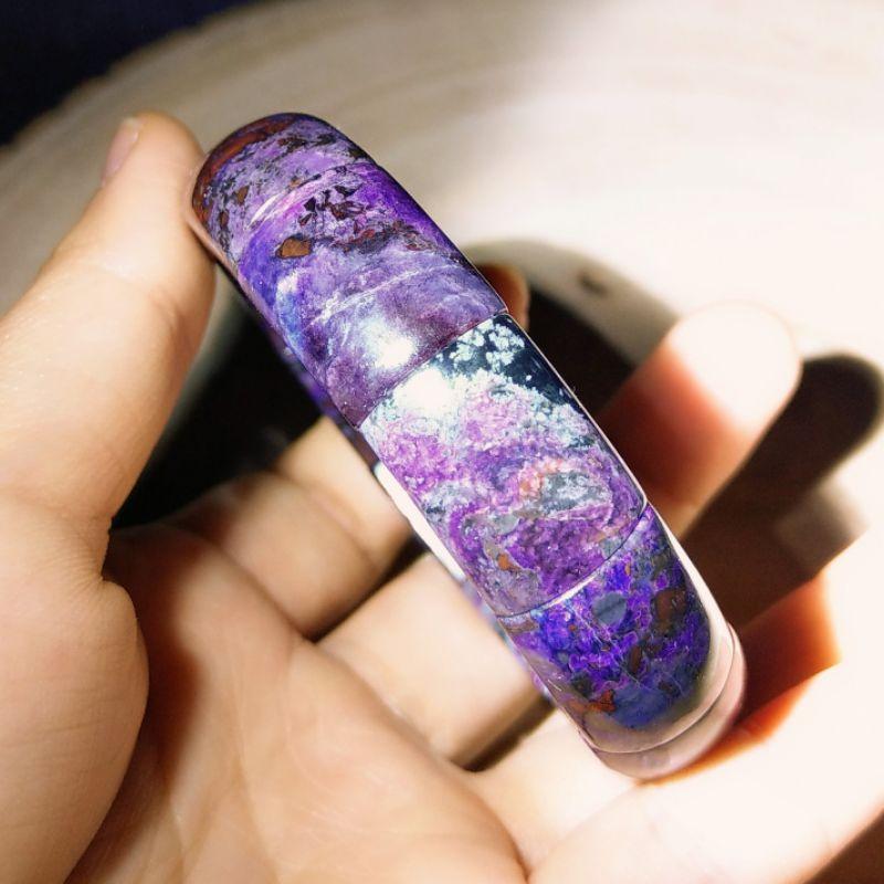 南非舒俱徠石手排 舒俱來舒俱萊 手鐲型手排 抗癌 部份帶玉化-細節圖9