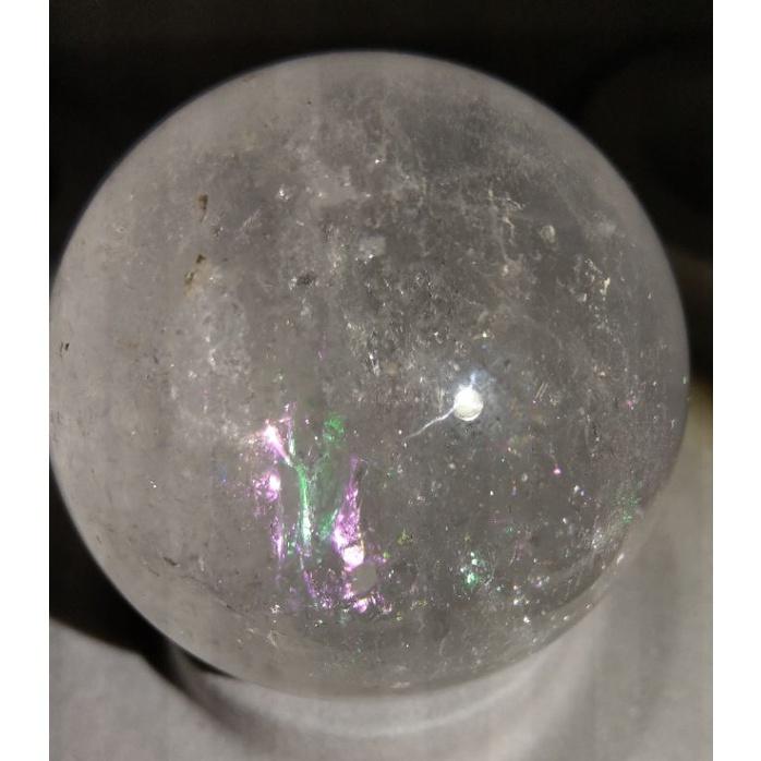 白水晶球 天然白水晶球  帶彩虹光 59.6mm-細節圖4