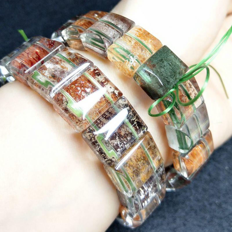 幽靈手排/清透幽靈/四季彩幽靈/四季花幽靈手排/綠幽靈/紅幽靈/黃幽靈/白幽靈-細節圖5