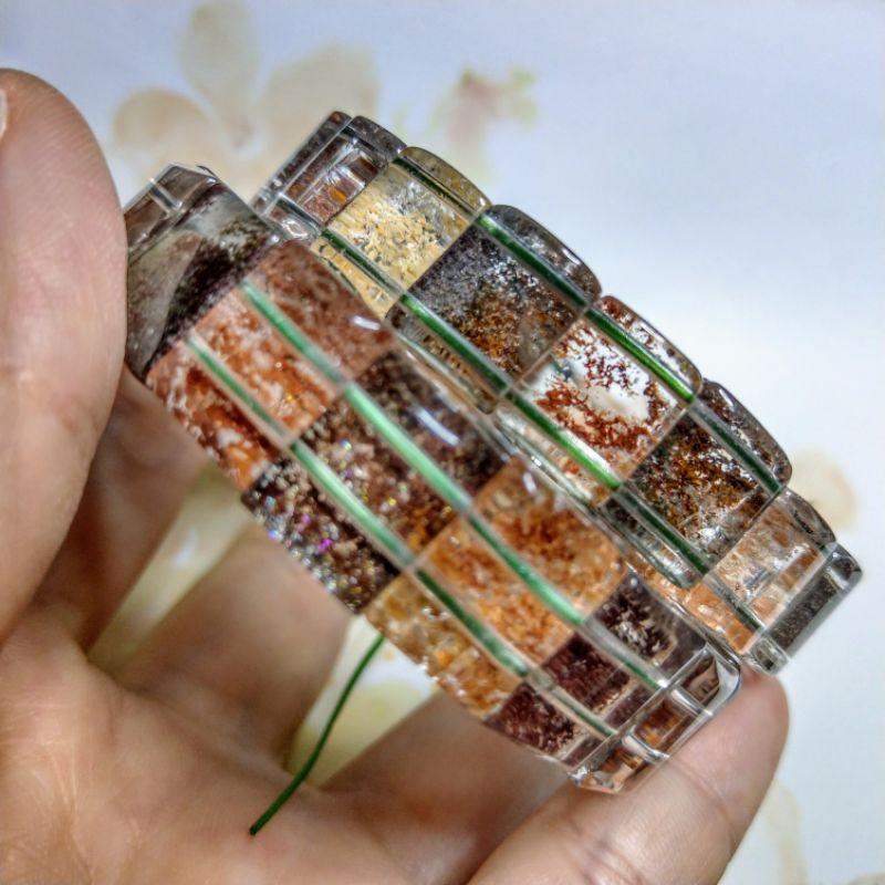 幽靈手排/清透幽靈/四季彩幽靈/四季花幽靈手排/綠幽靈/紅幽靈/黃幽靈/白幽靈-細節圖8