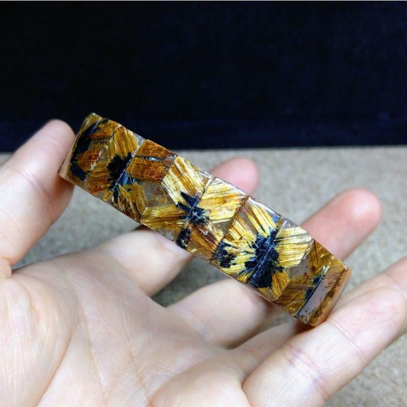 頂級太陽花手排 鈦晶手排 滿版 硬版鈦 全對花 清透料 手圍18版寬15-細節圖4