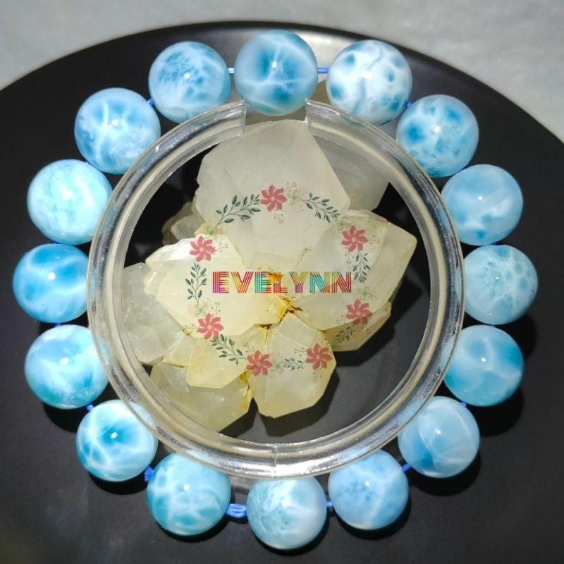 高品海紋石手珠 拉力馬手珠 玉化帶龜背紋 拉利瑪 拉利馬 天然無優化 無洗酸（3）一品一圖-細節圖2