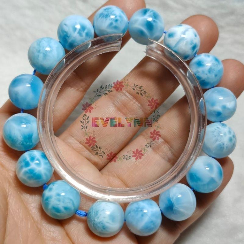 高品海紋石手珠 拉力馬手珠 玉化帶龜背紋 拉利瑪 拉利馬 天然無優化 無洗酸（3）一品一圖-細節圖7