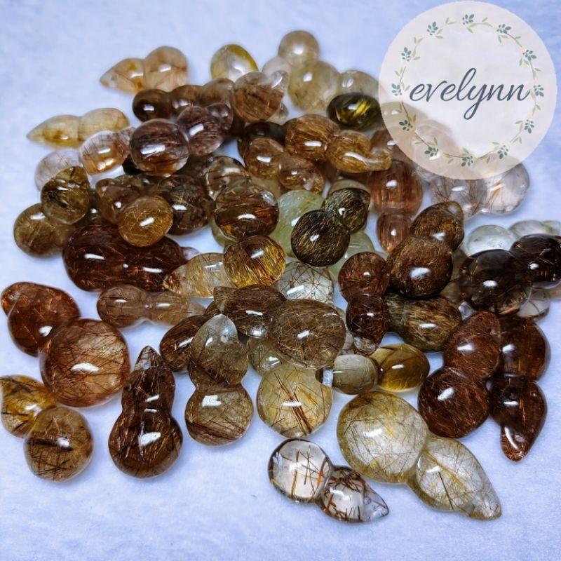 鈦晶吊墜 紅銅鈦吊墜 葫蘆吊墜 福祿壽 金髮晶 髮晶 版鈦 吊墜吊飾（4）-細節圖8