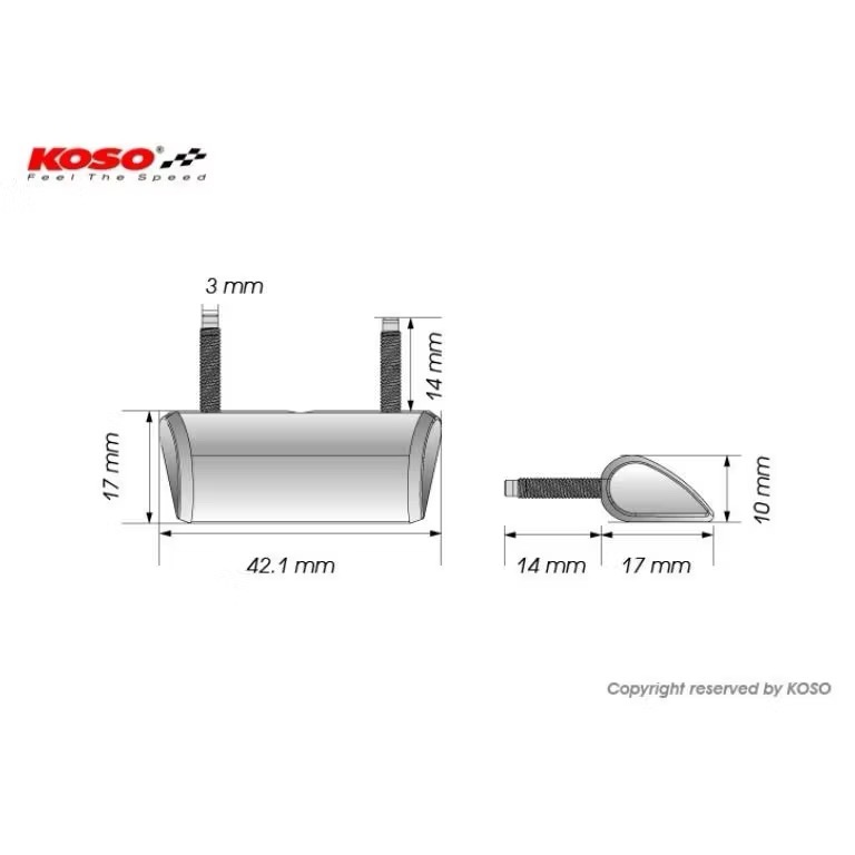 Koso LED水滴燈 牌照燈 車牌燈 通用款 全新品-細節圖4