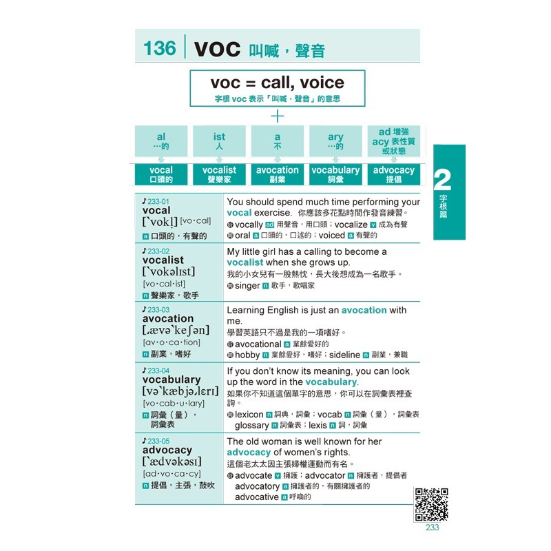 一生必學的英文字首、字根、字尾【隨身版】(附防水書套+Youtor App「內含虛擬點讀筆」)-細節圖9