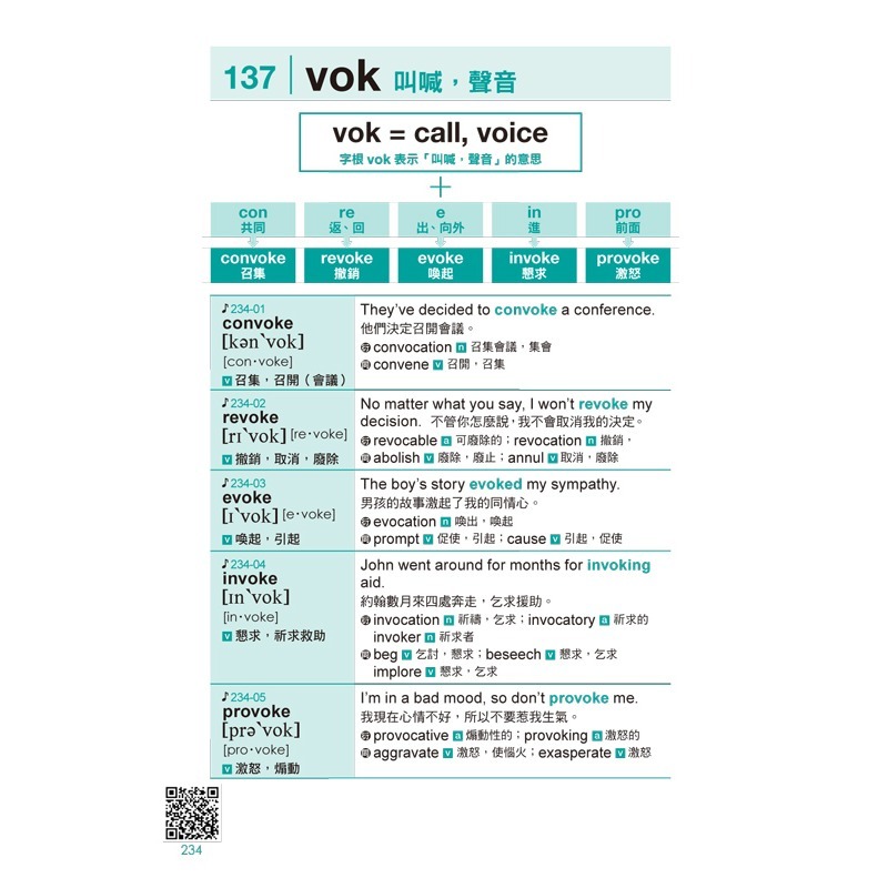 一生必學的英文字首、字根、字尾【隨身版】(附防水書套+Youtor App「內含虛擬點讀筆」)-細節圖10