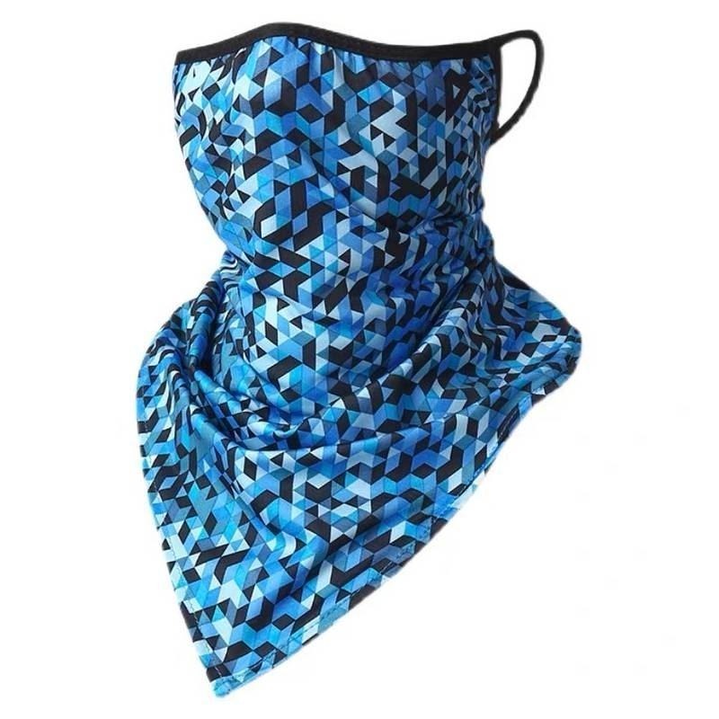 ｜Korin｜涼感耳掛面罩 涼感三角巾 自行車面罩 防曬口罩 彈力耳掛 防曬面罩 速乾 降溫 面巾 騎車面罩 三角巾-細節圖2