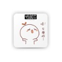 超可愛Q版卡通圖案體重計/量體重 LCD夜視 圓角設計 *鋼化玻璃電子體重計(電池款)-規格圖11