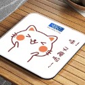 超可愛Q版卡通圖案體重計/量體重 LCD夜視 圓角設計 *鋼化玻璃電子體重計(電池款)-規格圖11