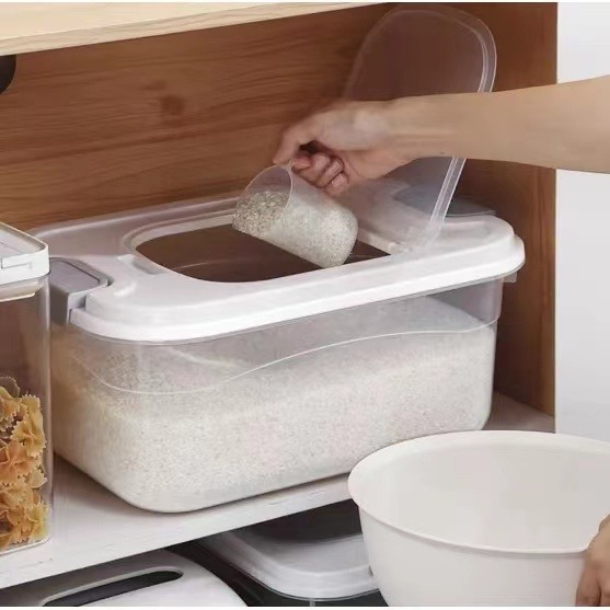 寵物飼料桶塑膠米桶儲物桶飼料桶乾糧桶5公斤~7.5公斤大容量保鮮防蟲防潮附贈量杯-細節圖4