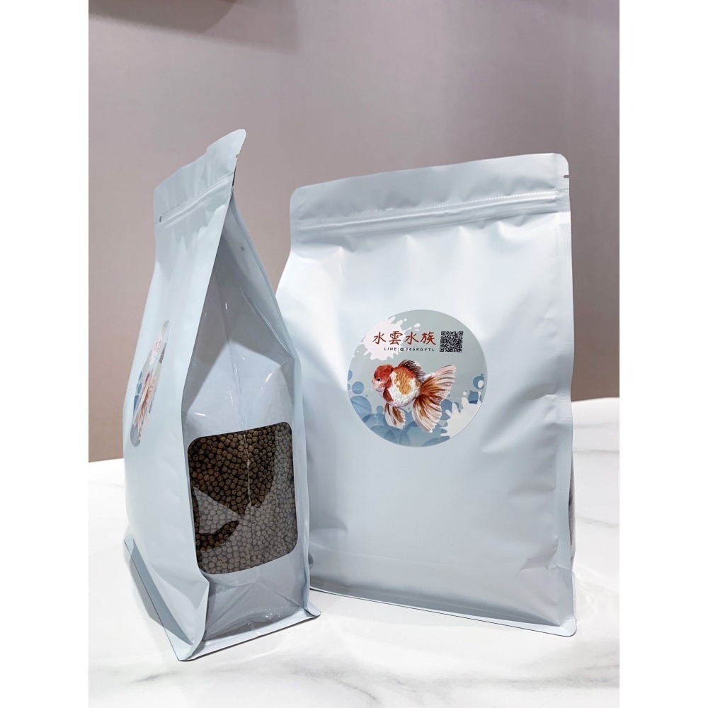 水雲工作坊 金魚高級飼料 高蛋白 增艷 色揚 增體 沉底飼料 上浮飼料 金魚 錦鯉 獅頭 蘭壽 爆頭-細節圖2