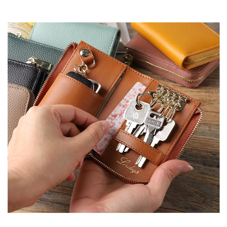 真皮 鑰匙包 皮革 牛皮 智能遙控器 收納包 鑰匙 收納 鑰匙圈 日本 LIZDAYS 汽車鑰匙包 真皮鑰匙包-細節圖5