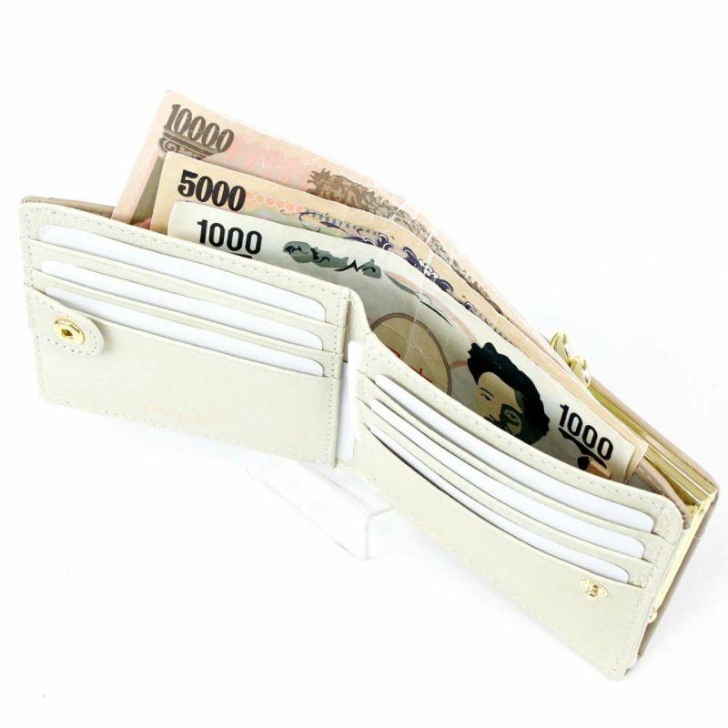 口金 珠扣 短夾 對折 雙折 錢包 皮夾 皮包 牛皮 真皮 Artisane josse 日本 義大利皮革 RFID-細節圖4