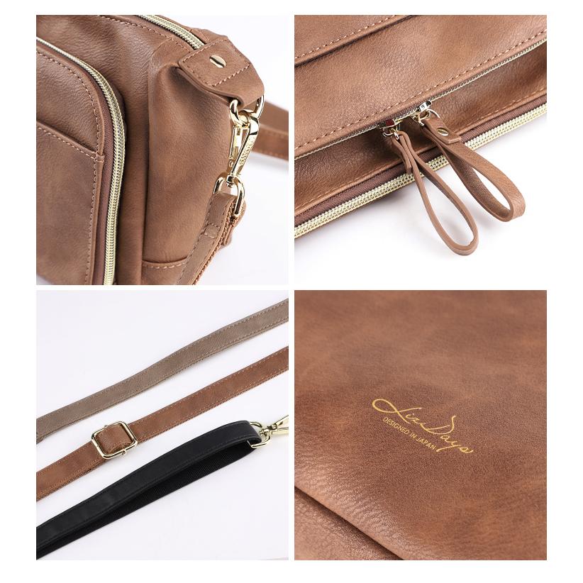 錢包 側背包 包包 肩背包 斜背包 斜肩包 包包 小包包 側肩包 日本 日貨 LIZDAYS 長夾-細節圖6