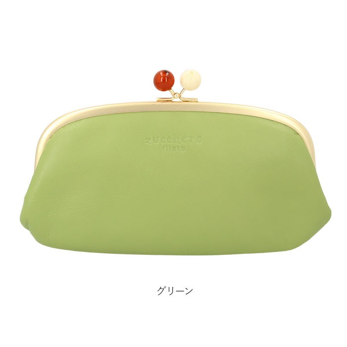 日本製 親子口金長夾 珠釦 皮夾 皮包 錢包 牛皮 真皮 財布 zucchero-規格圖8