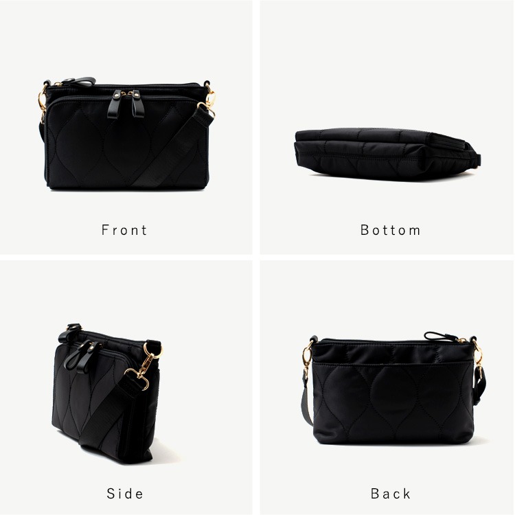 日本進口｜Aroco 側背包｜防潑水輕量尼龍｜多隔層｜通勤/旅行 WOC 鏈帶錢包｜日本直送・原廠正品保證-細節圖10