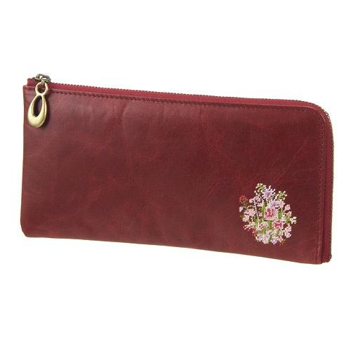 【日本手工刺繡長夾】馬皮真皮長夾｜職人手作｜薄型輕巧大容量｜夢詩集系列皮夾｜多卡位女用錢包-規格圖6