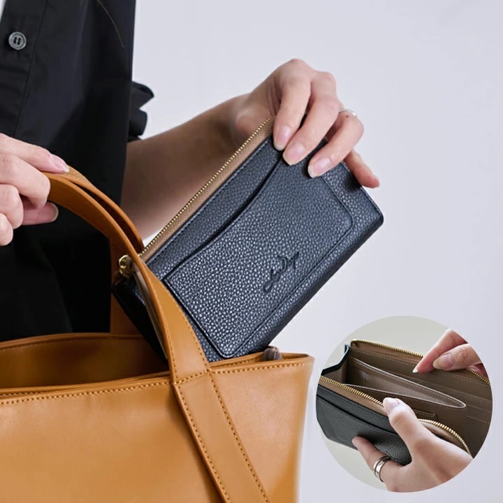 【LIZDAYS】日系極小長夾｜輕巧不厚重｜真皮牛革｜輕薄大容量｜短夾長夾兼具-規格圖11