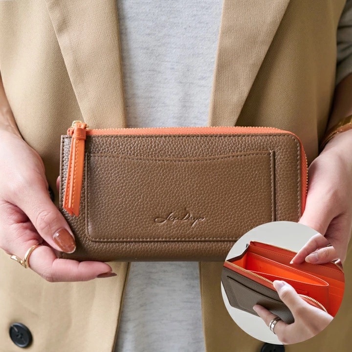 【LIZDAYS】日系極小長夾｜輕巧不厚重｜真皮牛革｜輕薄大容量｜短夾長夾兼具-規格圖11