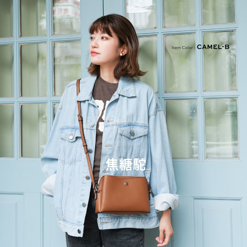 【自帶錢包✨】Legato Largo 日系輕量斜背包 多格層側背包 小方包｜上班族/日常通勤款-細節圖8