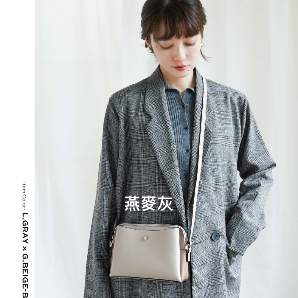 【自帶錢包✨】Legato Largo 日系輕量斜背包 多格層側背包 小方包｜上班族/日常通勤款-細節圖9