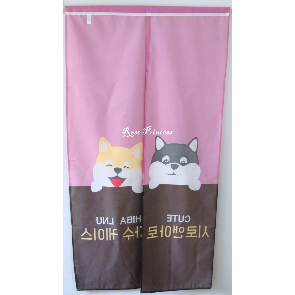 《多花色可選》銅板價可愛動物門簾-寬80*長145公分 穿桿適用~玫瑰小公主家飾館~-細節圖6