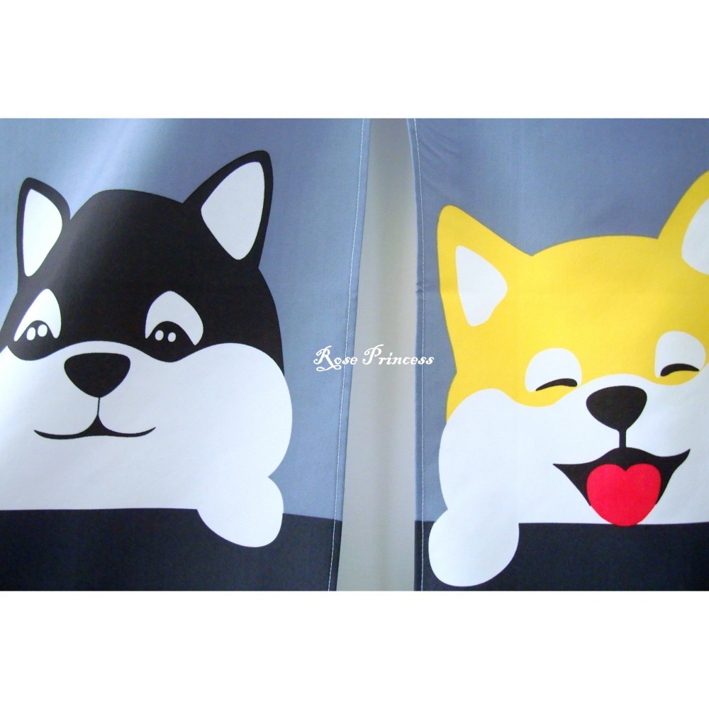 《多花色可選》銅板價可愛動物門簾-寬80*長145公分 穿桿適用~玫瑰小公主家飾館~-細節圖8