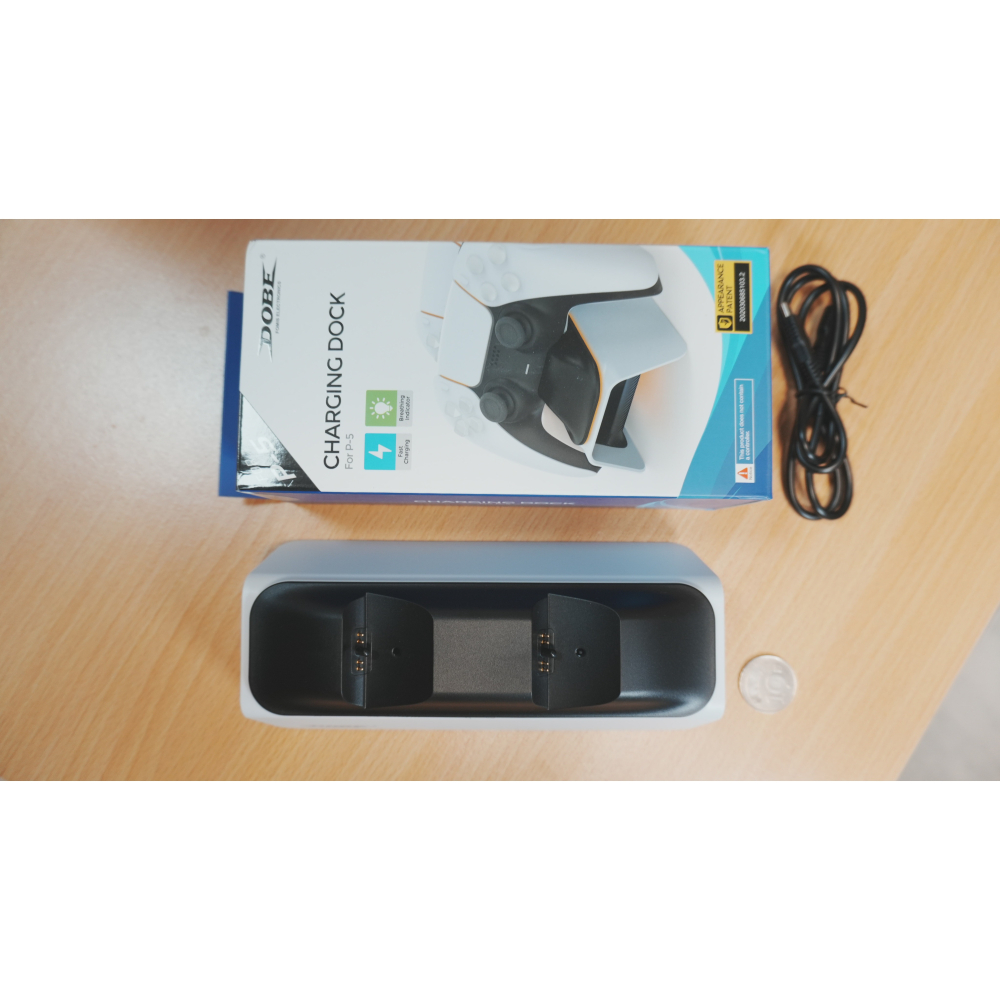 DOBE CHARGING DOCK PS5 控制器 手把DualSe 副場TP5-0521 橋型 雙手把充電座-細節圖3