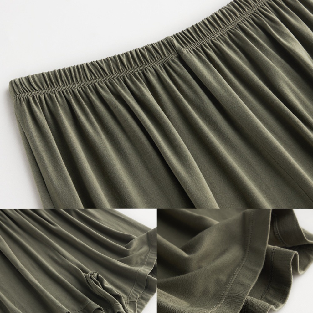 ​莫代爾比特棉短袖T恤女夏季新款圓領打底衫薄款內搭寬鬆休閒上衣-細節圖9