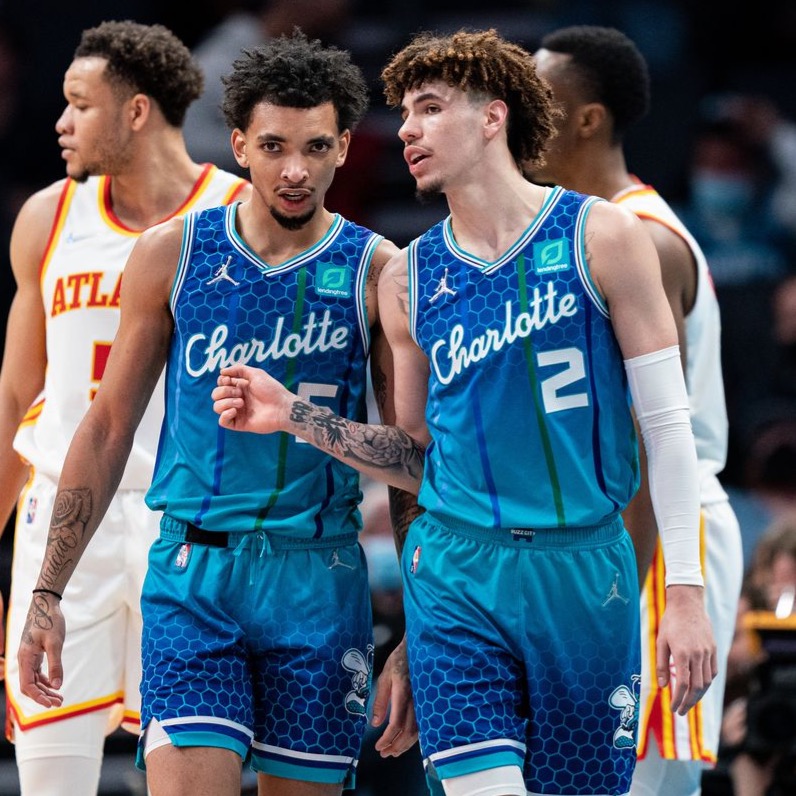 Lamelo Ball Charlotte Hornets City Edition Sw44(M)-細節圖7