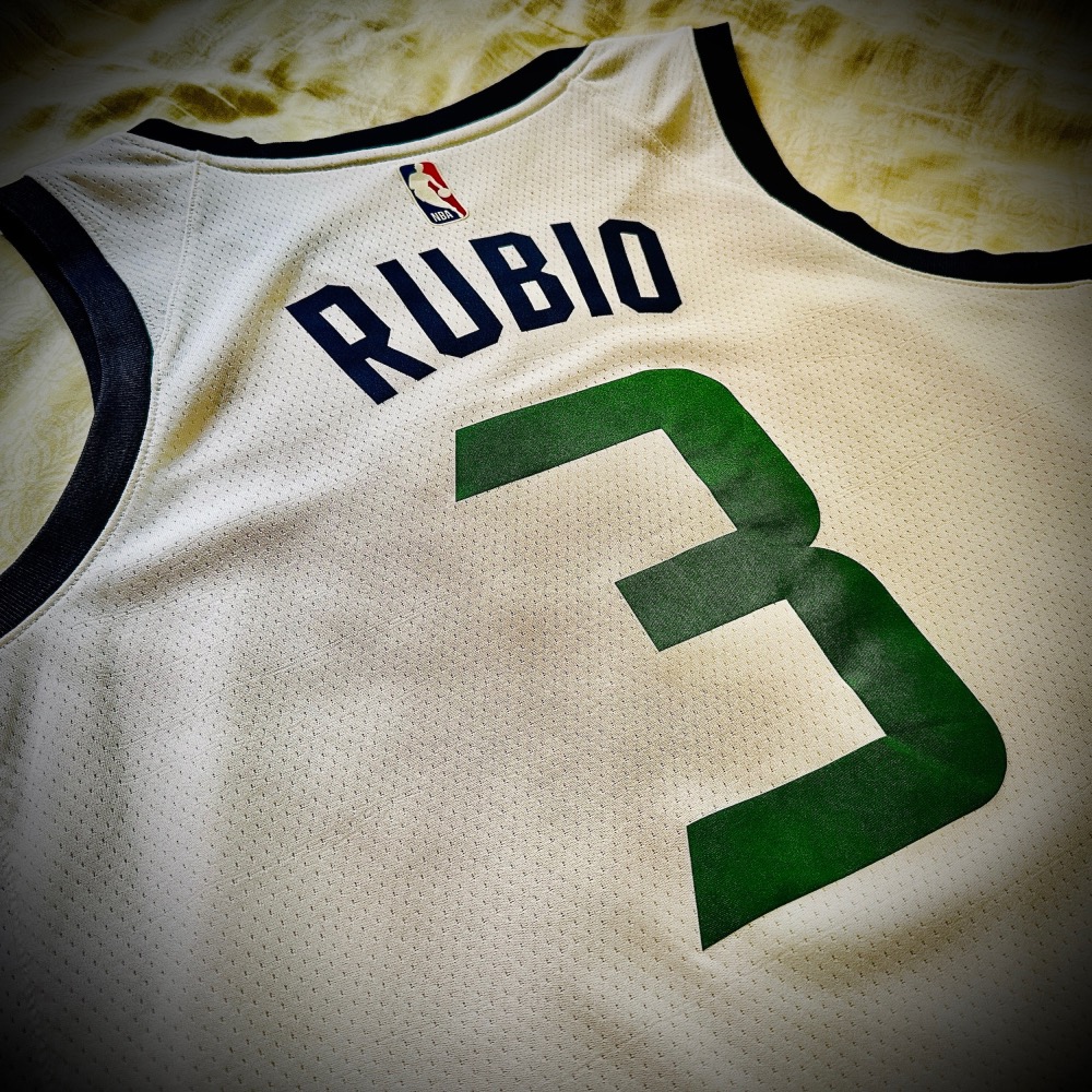 Utah Jazz Ricky Rubio Nike Sw48(L)-細節圖2