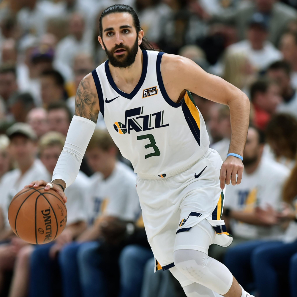 Utah Jazz Ricky Rubio Nike Sw48(L)-細節圖4