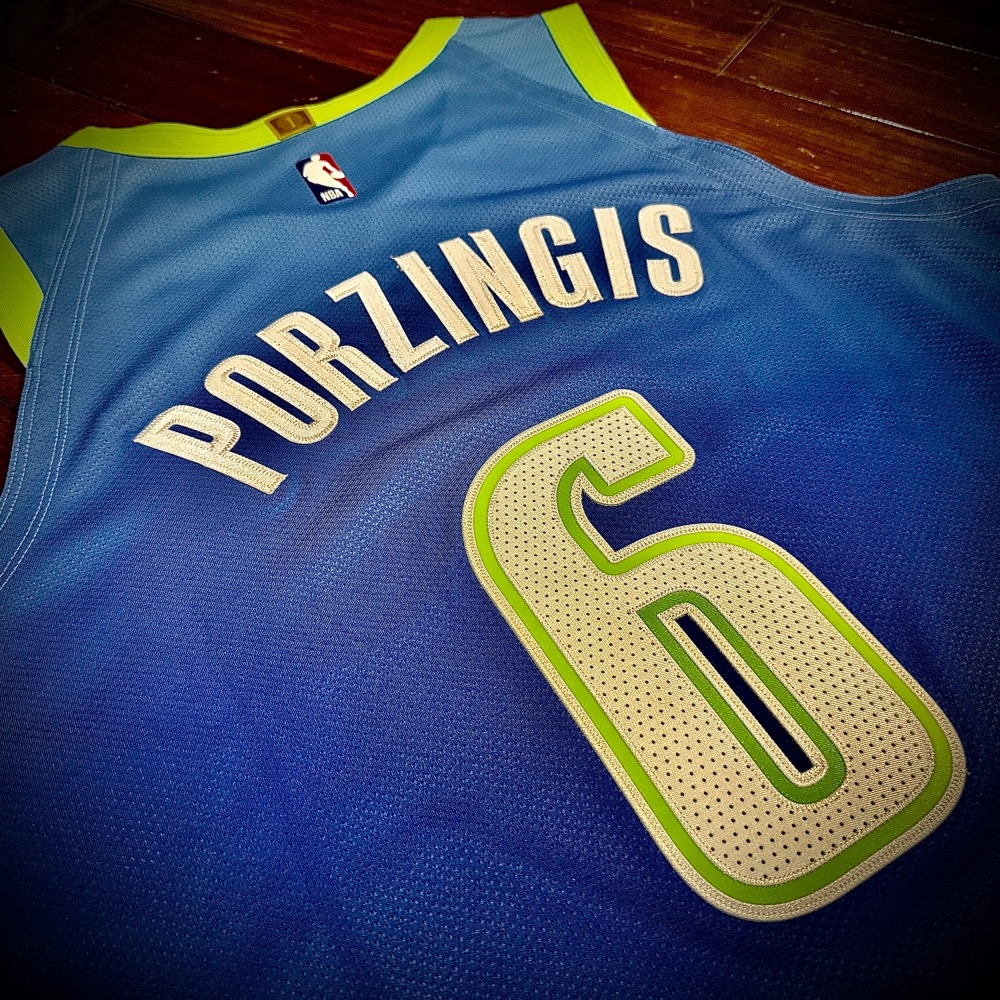 Kristaps Porzingis Dallas Mavericks City Ed. Nike Au44(M)-細節圖6