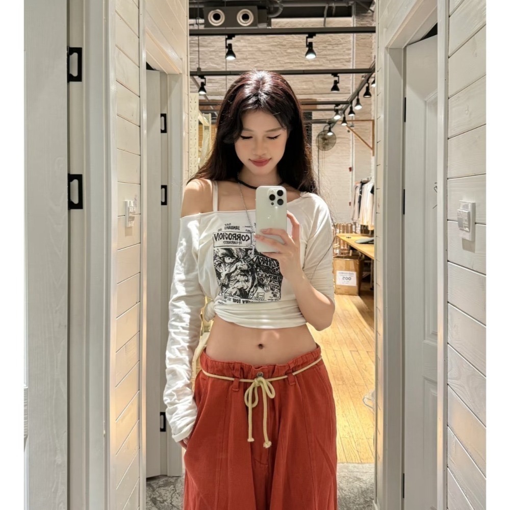 現貨⊹多色｜基礎純棉捲邊平口長袖 🤍 Bonnie Top-細節圖6