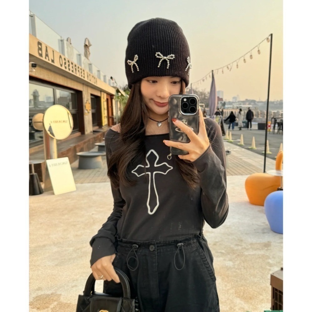 現貨⊹多色｜基礎純棉捲邊平口長袖 🤍 Bonnie Top-細節圖7