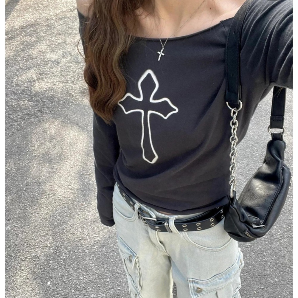 現貨⊹多色｜基礎純棉捲邊平口長袖 🤍 Bonnie Top-細節圖8