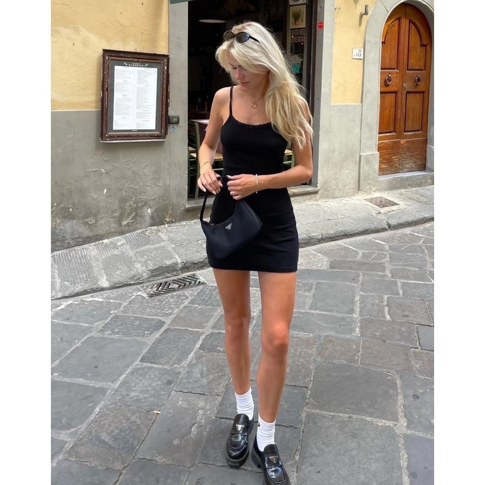 稀有現貨⊹經典細肩蕾絲小黑裙 🖤-細節圖2