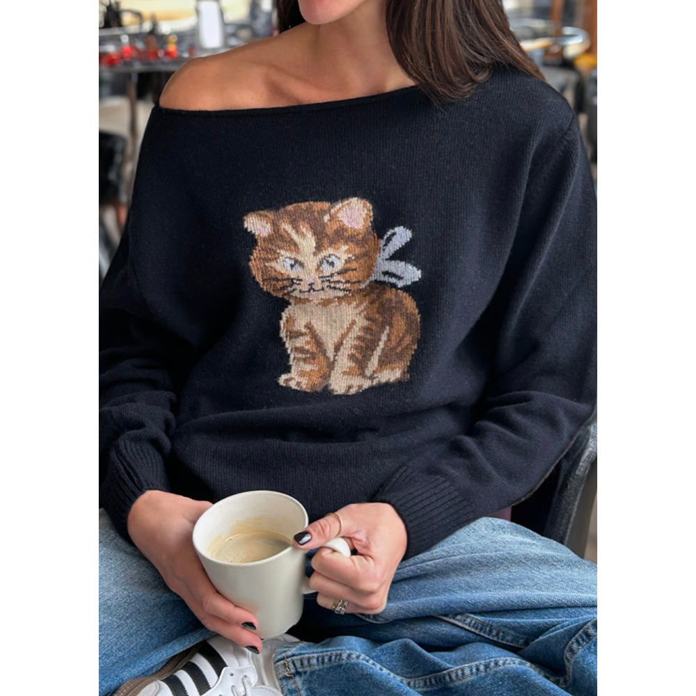 (sale) subdued ⋆ 多款斜肩針織衫 Boat Neckline Sweater-細節圖2