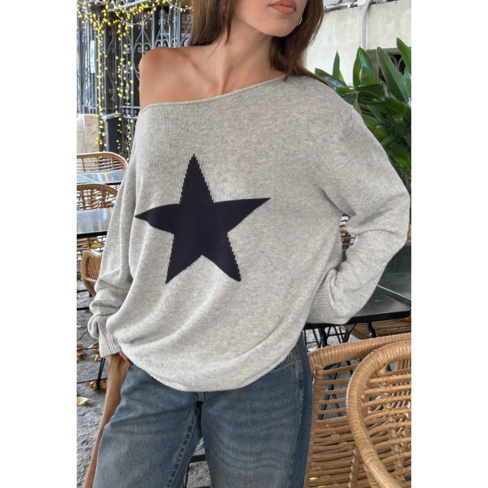 (sale) subdued ⋆ 多款斜肩針織衫 Boat Neckline Sweater-規格圖4