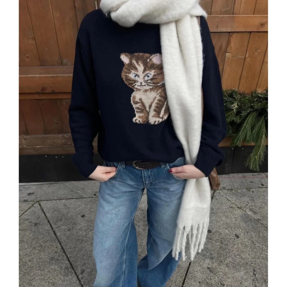 (sale) subdued ⋆ 多款斜肩針織衫 Boat Neckline Sweater-規格圖4