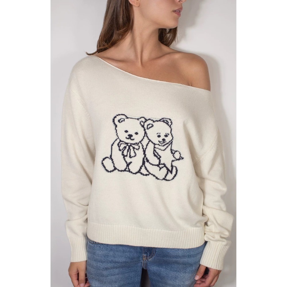 (sale) subdued ⋆ 多款斜肩針織衫 Boat Neckline Sweater-規格圖4