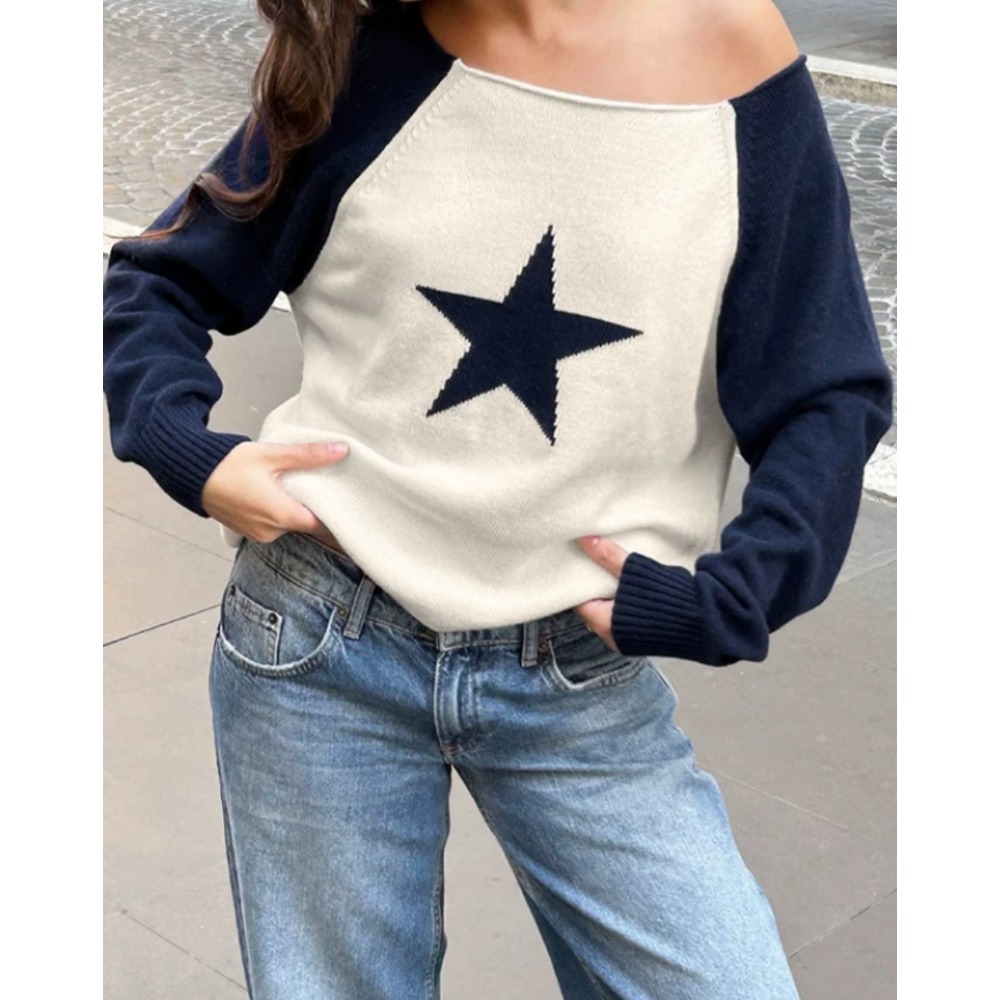 (sale) subdued ⋆ 多款斜肩針織衫 Boat Neckline Sweater-規格圖4