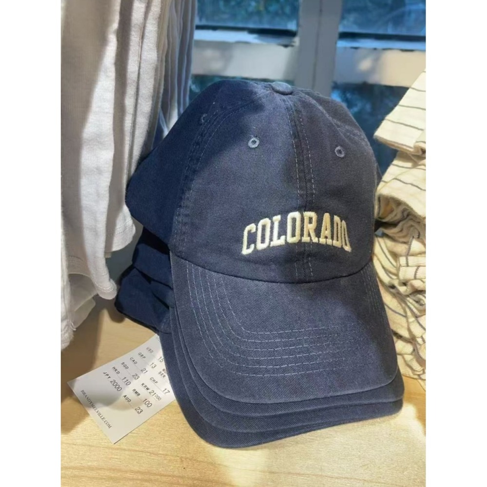 現貨⊹Rosé同款｜Colorado刺繡藏藍老帽 Katherine Cap-細節圖2