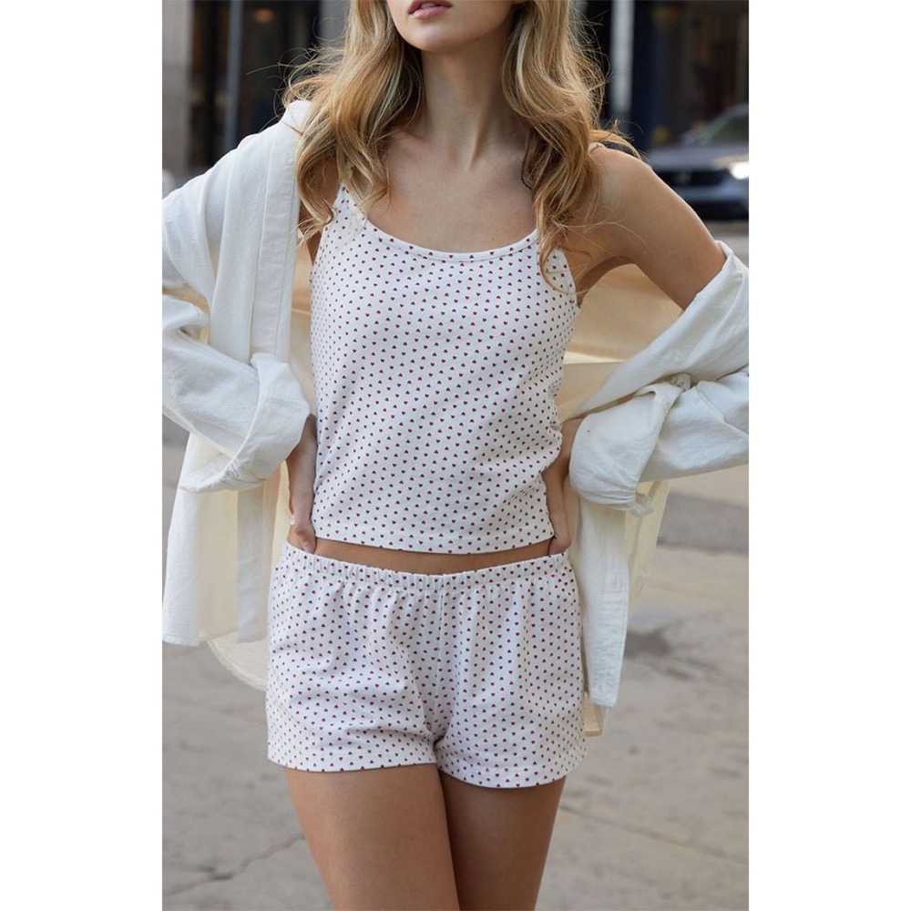 現貨⊹很多小愛心純棉居家短褲 🍒 Emery Hearts Shorts-細節圖2